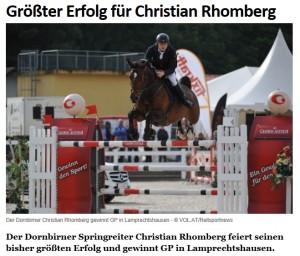 Grösster Erfolg für Christian Rhomberg